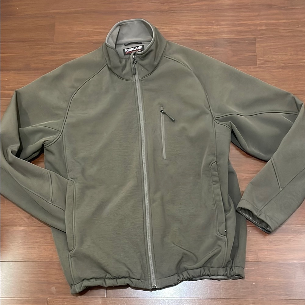 Kirkland Signature Men's Soft Shell Gray Jacket